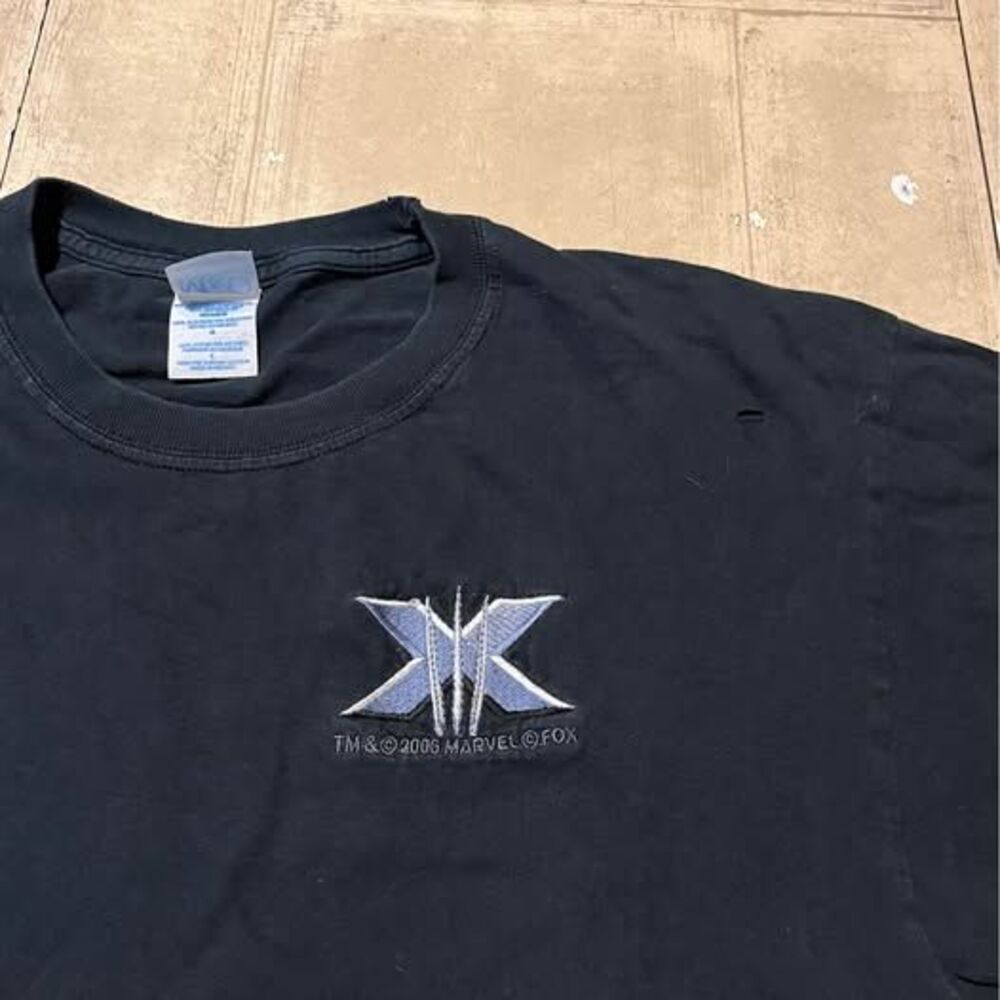 Marvel 2006 X-Men Embroidered Logo Tshirt Size Large